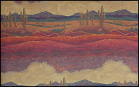 Saguaro Desert Sunset (106) Western Upholstery Fabric